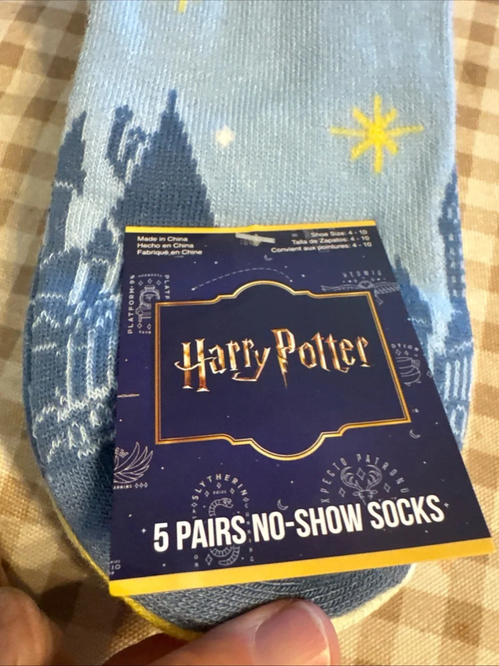 Harry Potter Blue crew Socks - Flying Scene